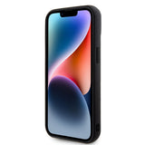Apple iPhone 15 Kılıf Guess Orjinal Lisanslı PU Deri Metal Yazı Logolu Kapitone Kapak