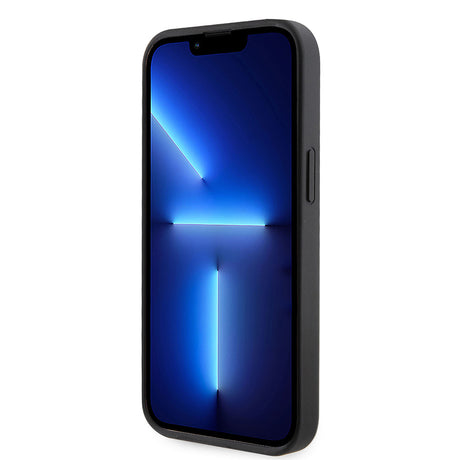 Apple iPhone 15 Kılıf Guess Orjinal Lisanslı Taşlı Arka Yüzey Üçgen Logolu Kapak