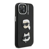 Apple iPhone 15 Kılıf Karl Lagerfeld Orjinal Lisanslı K&C Heads Pin Kapak