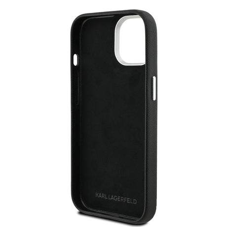 Apple iPhone 15 Kılıf Karl Lagerfeld Orjinal Lisanslı K&C Heads Pin Kapak