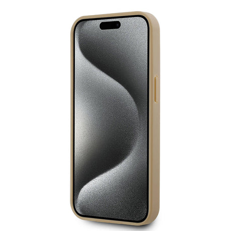 Apple iPhone 15 Kılıf Karl Lagerfeld Orjinal Lisanslı M-safe Şarj Özellikli KL Yazılı Hot Stamp Kapak