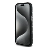 Apple iPhone 15 Kılıf Karl Lagerfeld Orjinal Lisanslı PU Deri Damgalı Metal Yazı Logolu Kapak