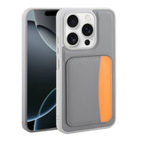 Apple iPhone 15 Kılıf Kartlıklı Zore X-Kart Silikon Kapak