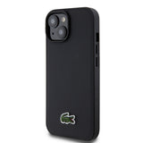 Apple iPhone 15 Kılıf Lacoste Orjinal Lisanslı PU Pike Desenli Arka Yüzey İkonik Timsah Dokuma Logolu Kapak + Type-C Kablo 1.5m