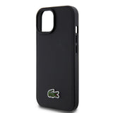Apple iPhone 15 Kılıf Lacoste Orjinal Lisanslı PU Pike Desenli Arka Yüzey İkonik Timsah Dokuma Logolu Kapak + Type-C Kablo 1.5m