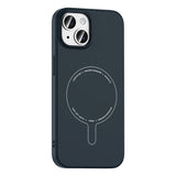 Apple iPhone 15 Kılıf M-Safe Şarj Özellikli Kamera Korumalı Zore Elio Sert PC Kapak