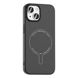 Apple iPhone 15 Kılıf M-Safe Şarj Özellikli Kamera Korumalı Zore Elio Sert PC Kapak