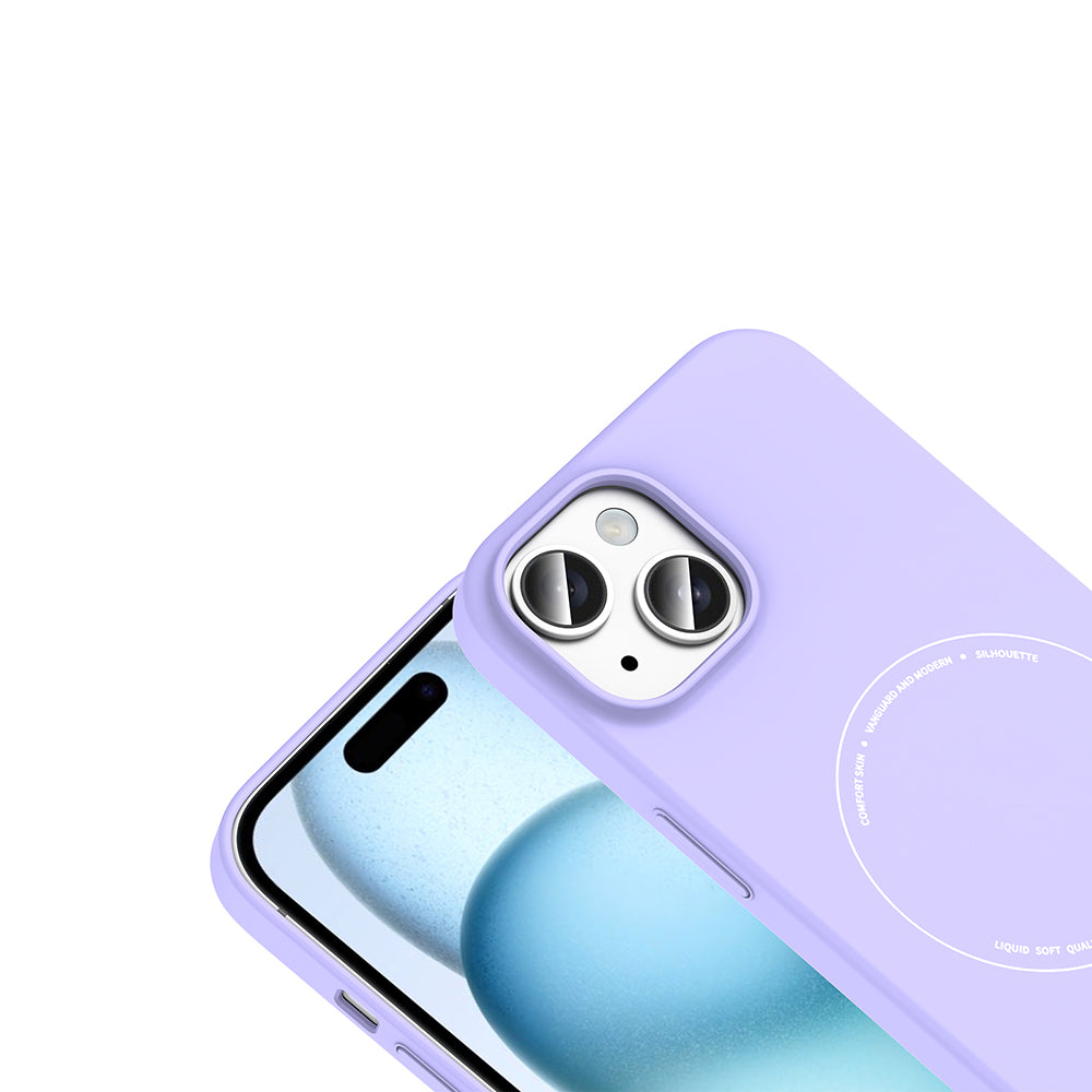 Apple iPhone 15 Kılıf M-Safe Şarj Özellikli Kamera Korumalı Zore Elio Sert PC Kapak