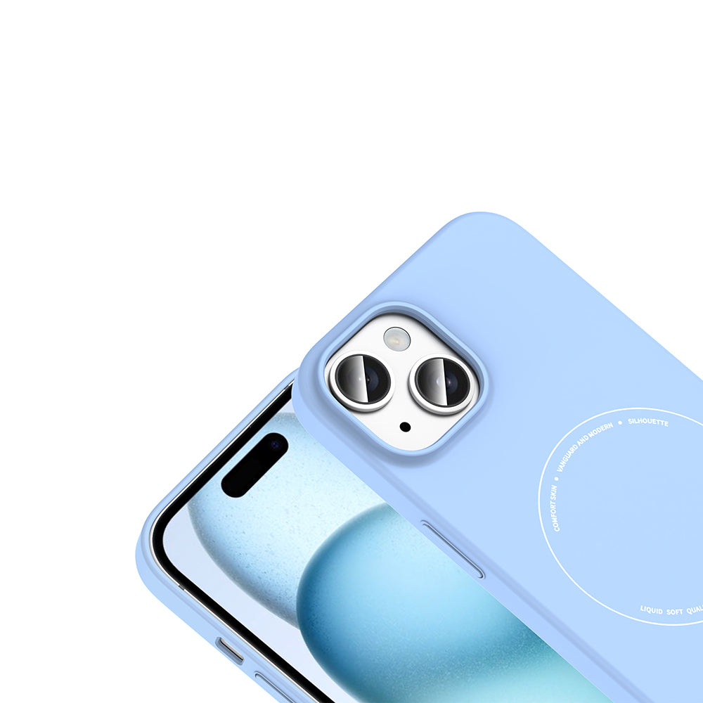 Apple iPhone 15 Kılıf M-Safe Şarj Özellikli Kamera Korumalı Zore Elio Sert PC Kapak