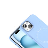 Apple iPhone 15 Kılıf M-Safe Şarj Özellikli Kamera Korumalı Zore Elio Sert PC Kapak