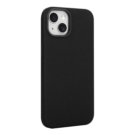 Apple iPhone 15 Kılıf M-Safe Şarj Özellikli Kumaş Tasarımlı Zore Miami Sert PC Kapak