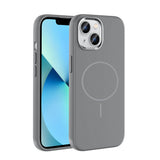 Apple iPhone 15 Kılıf M-Safe Şarj Özellikli Metal Kamera Çerçeveli Zore Edi Silikon Kapak