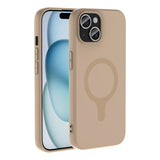 Apple iPhone 15 Kılıf M-Safe Şarj Özellikli Zore Aris Silikon Kapak