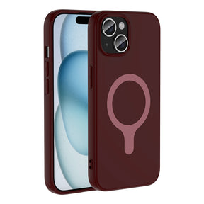 Apple iPhone 15 Kılıf M-Safe Şarj Özellikli Zore Aris Silikon Kapak