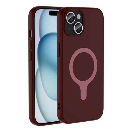Apple iPhone 15 Kılıf M-Safe Şarj Özellikli Zore Aris Silikon Kapak