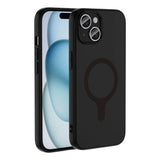 Apple iPhone 15 Kılıf M-Safe Şarj Özellikli Zore Aris Silikon Kapak