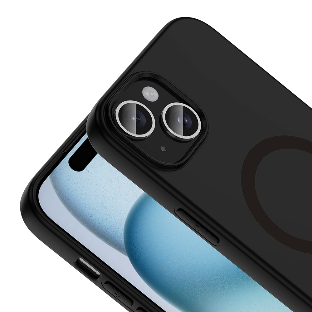 Apple iPhone 15 Kılıf M-Safe Şarj Özellikli Zore Aris Silikon Kapak
