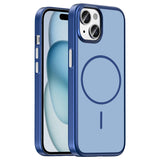 Apple iPhone 15 Kılıf M-Safe Şarj Özellikli Zore Lora PC Kapak