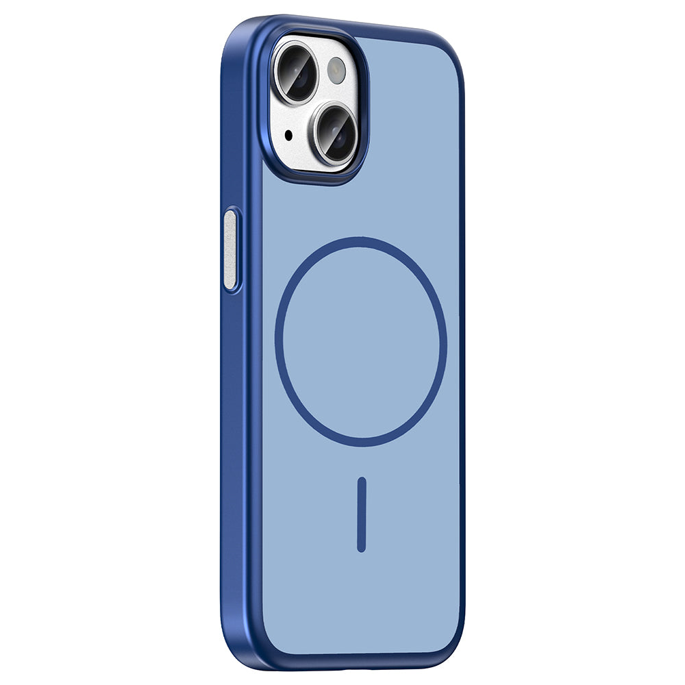 Apple iPhone 15 Kılıf M-Safe Şarj Özellikli Zore Lora PC Kapak