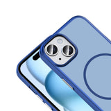 Apple iPhone 15 Kılıf M-Safe Şarj Özellikli Zore Lora PC Kapak