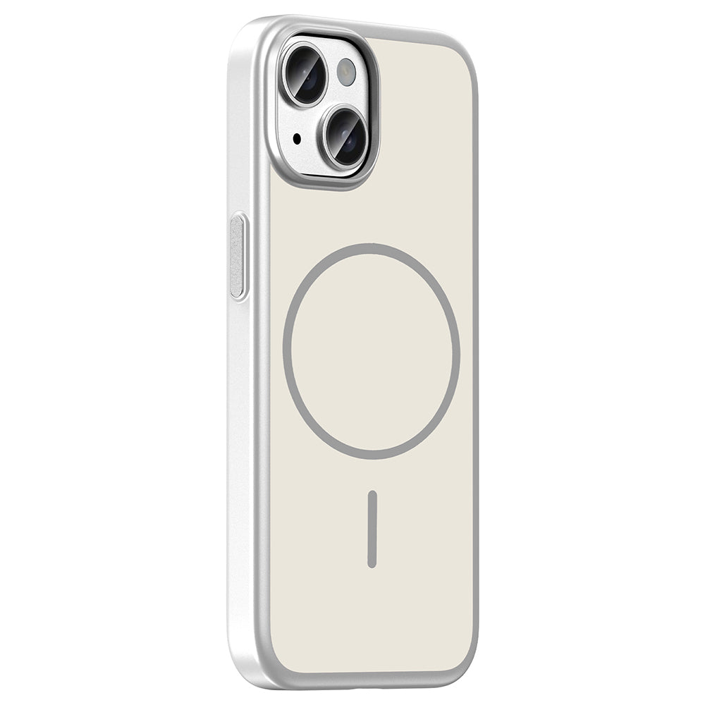 Apple iPhone 15 Kılıf M-Safe Şarj Özellikli Zore Lora PC Kapak