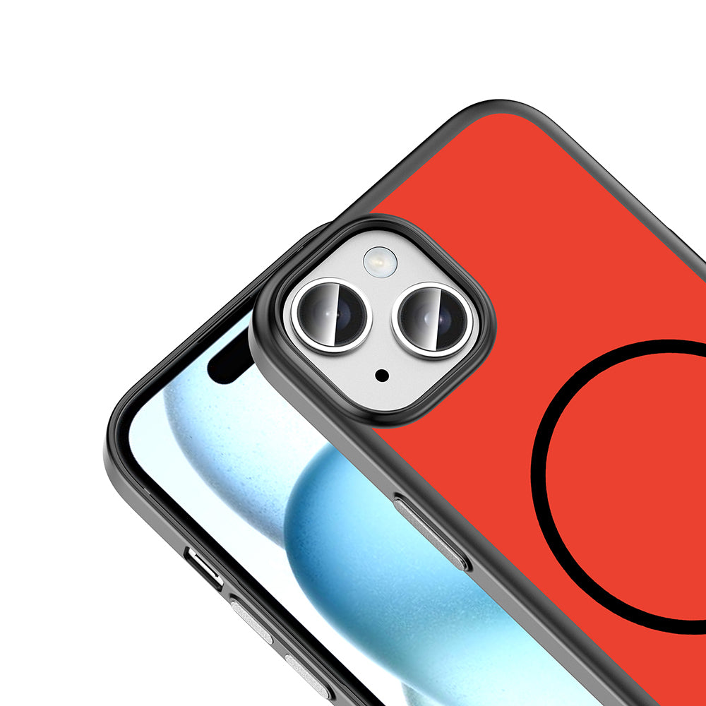 Apple iPhone 15 Kılıf M-Safe Şarj Özellikli Zore Lora PC Kapak