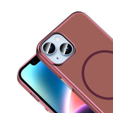 Apple iPhone 15 Kılıf M-Safe Şarj Özellikli Zore Lora PC Kapak