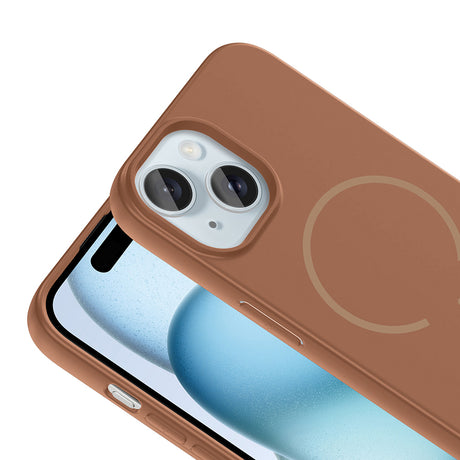 Apple iPhone 15 Kılıf M-safe Şarj Özellikli Zore Meta Kapak