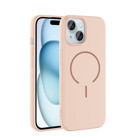 Apple iPhone 15 Kılıf M-safe Şarj Özellikli Zore Meta Kapak