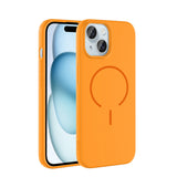Apple iPhone 15 Kılıf M-safe Şarj Özellikli Zore Meta Kapak