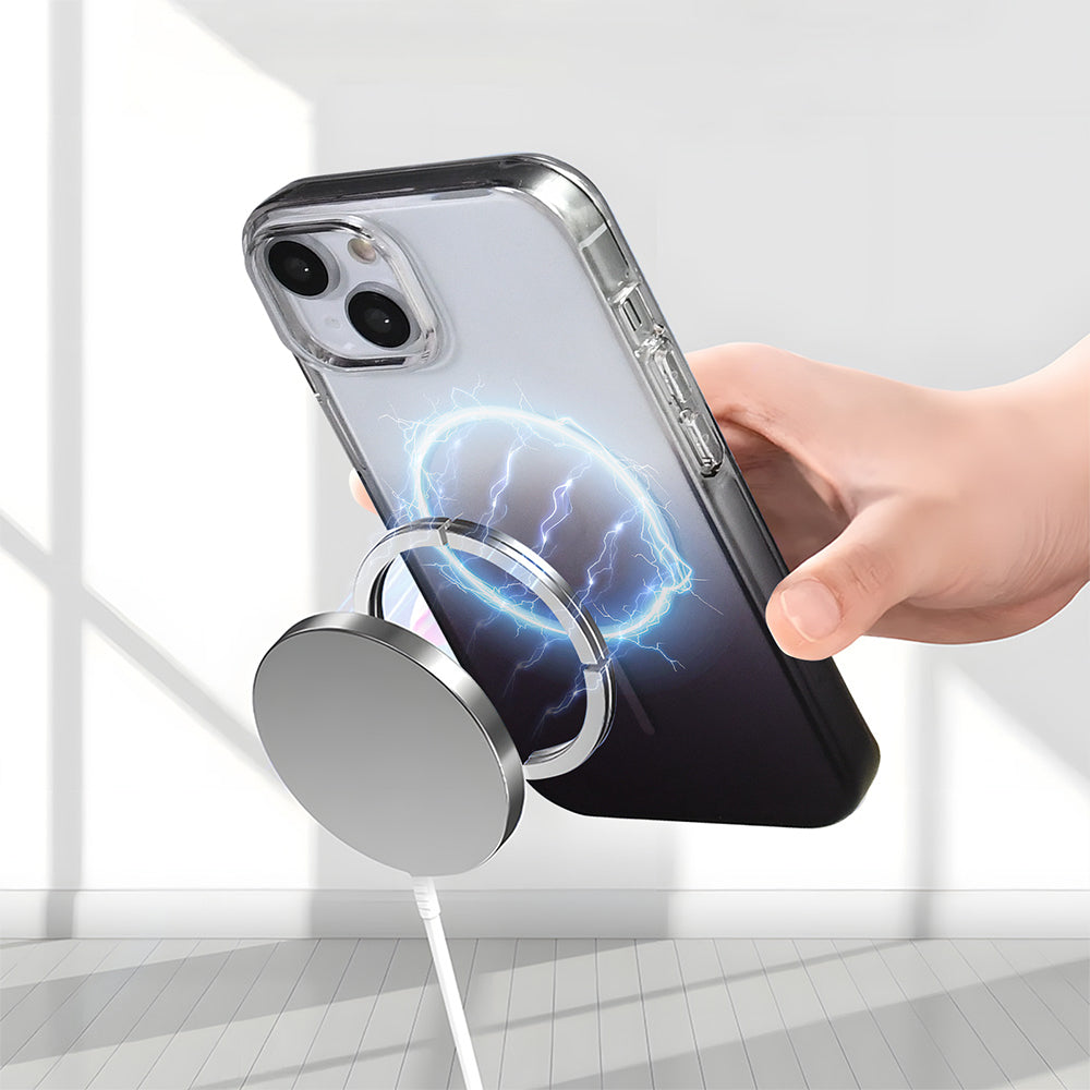 Apple iPhone 15 Kılıf M-Safe Şarj Özellikli Zore Septik Silikon Kapak