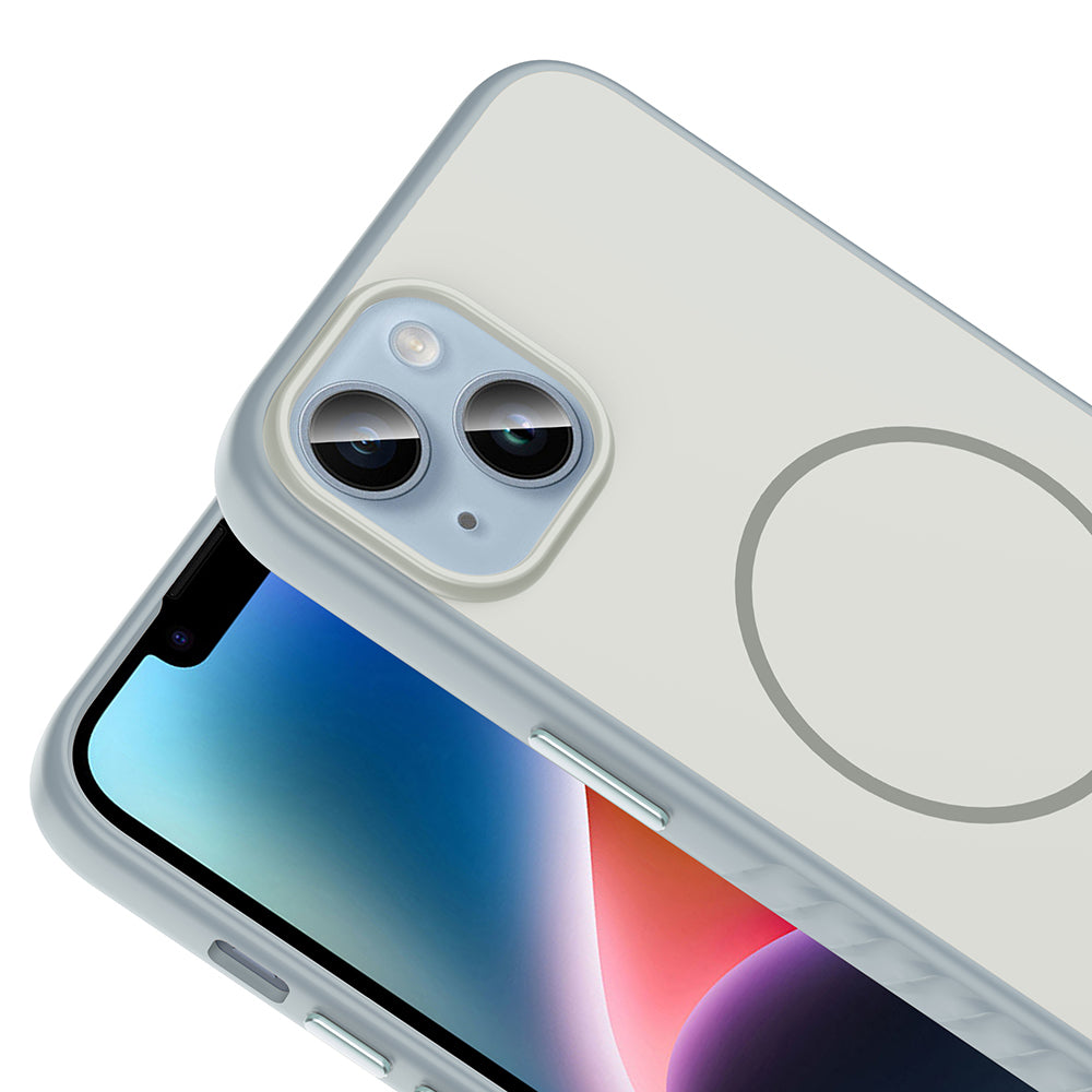 Apple iPhone 15 Kılıf M-safe Şarj Özellikli Zore Tea Kapak