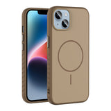 Apple iPhone 15 Kılıf M-safe Şarj Özellikli Zore Tea Kapak