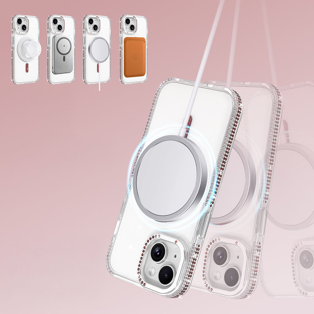 Apple iPhone 15 Kılıf M-safe Şarj Özellikli Zore Tera Silikon Kapak
