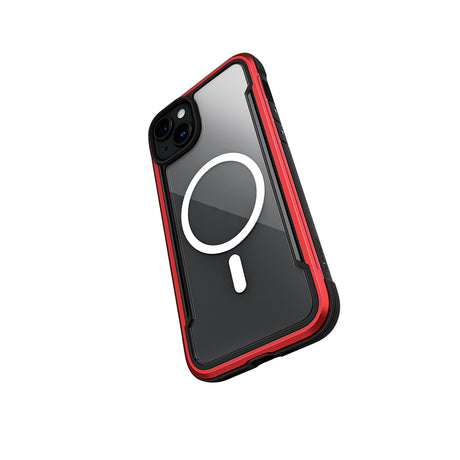 Apple iPhone 15 Kılıf M-safe Şarj Özellikli Airbagli Raptic Shield Serisi Şeffaf Arka Yüzey Kapak