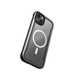 Apple iPhone 15 Kılıf M-safe Şarj Özellikli Airbagli Raptic Shield Serisi Şeffaf Arka Yüzey Kapak