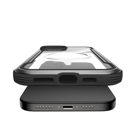 Apple iPhone 15 Kılıf M-safe Şarj Özellikli Airbagli Raptic Shield Serisi Şeffaf Arka Yüzey Kapak