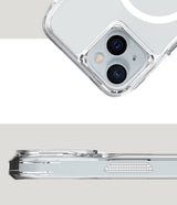 Apple iPhone 15 Kılıf M-safe Şarj Özellikli Airbagli Şeffaf Zore İncek Kapak