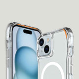 Apple iPhone 15 Kılıf M-safe Şarj Özellikli Airbagli Şeffaf Zore İncek Kapak