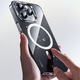 Apple iPhone 15 Kılıf M-safe Şarj Özellikli Benks ​​​​​​Crystal Serisi Şeffaf Kapak
