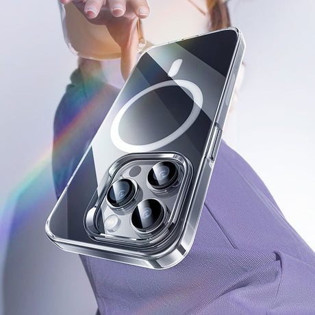 Apple iPhone 15 Kılıf M-safe Şarj Özellikli Benks ​​​​​​Crystal Serisi Şeffaf Kapak