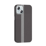 Apple iPhone 15 Kılıf M-safe Şarj Özellikli Karbon Fiber Görünümlü Zore Gros Kapak