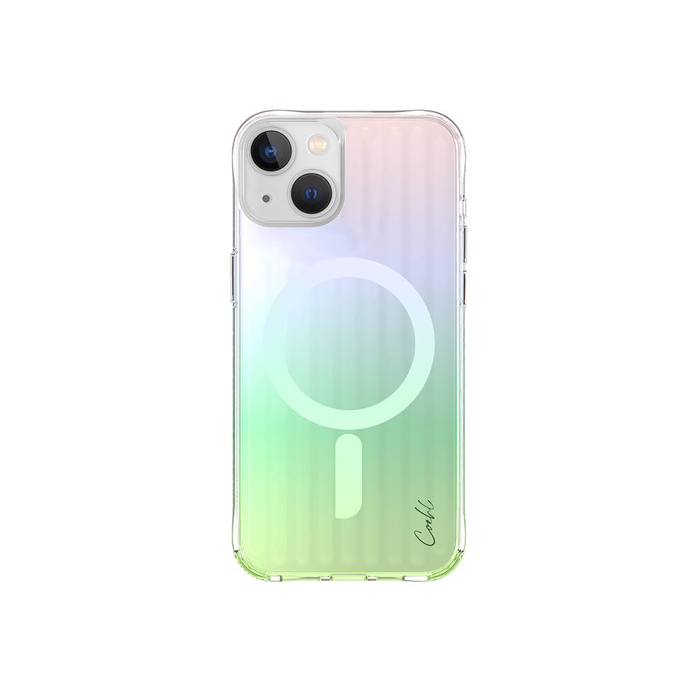 Apple iPhone 15 Kılıf M-safe Şarj Özellikli Parlayan Arka Yüzey Coehl Linear Kapak