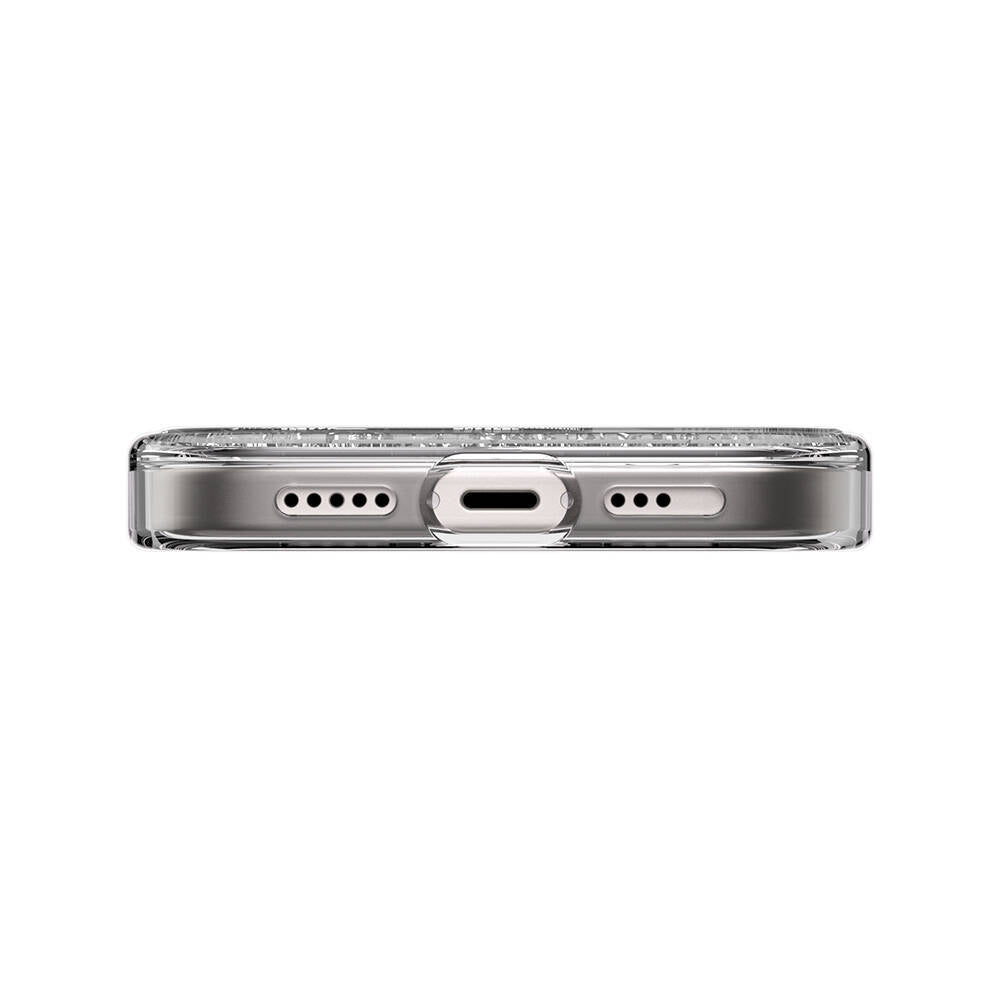 Apple iPhone 15 Kılıf M-safe Şarj Özellikli Parlayan Simli Şeffaf Lisanslı Switcheasy Starfield-M Kapak