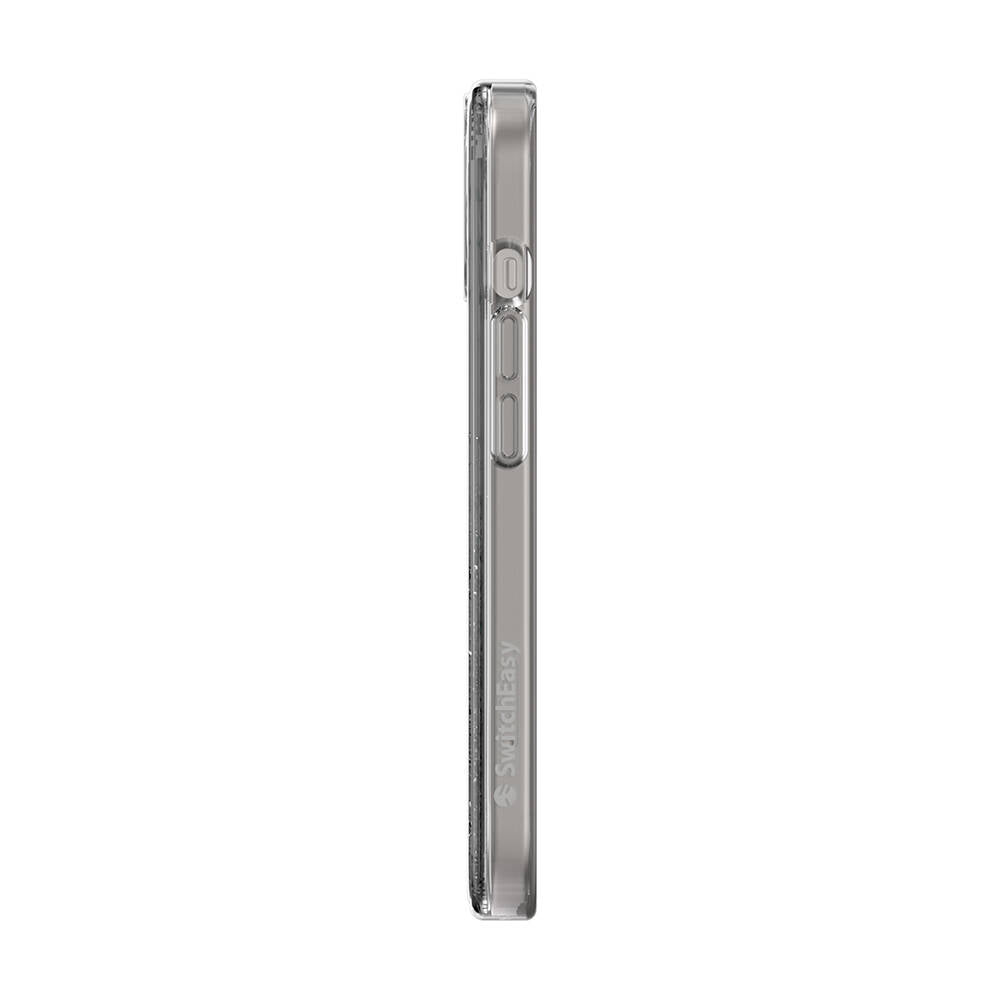 Apple iPhone 15 Kılıf M-safe Şarj Özellikli Parlayan Simli Şeffaf Lisanslı Switcheasy Starfield-M Kapak