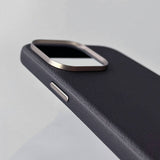 Apple iPhone 15 Kılıf M-safe Şarj Özellikli PU Deri Zore Adora Kapak