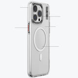 Apple iPhone 15 Kılıf M-safe Şarj Özellikli Şeffaf Youngkit Crystal Shield Serisi Kapak