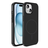 Apple iPhone 15 Kılıf M-safe Şarj Özellikli Sıvı Teknolojili Silinebilir Sert Zore Kivi Kapak