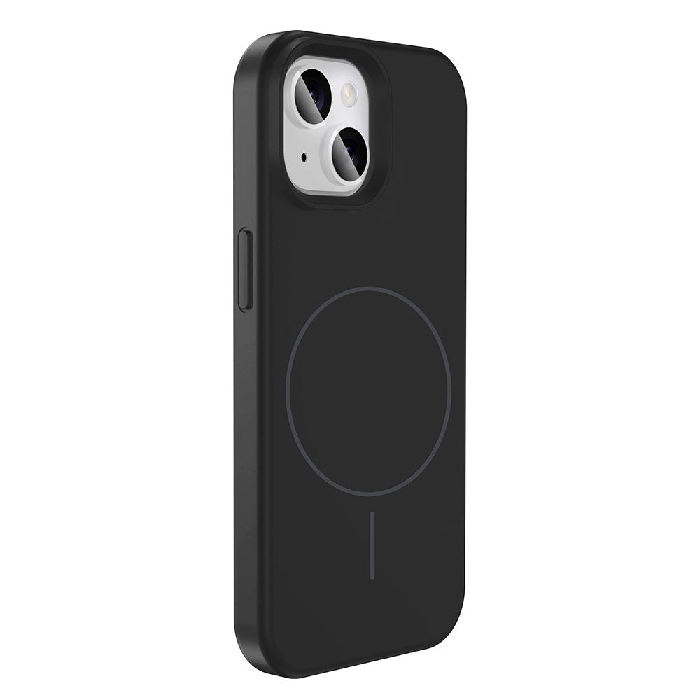 Apple iPhone 15 Kılıf M-safe Şarj Özellikli Sıvı Teknolojili Silinebilir Sert Zore Kivi Kapak