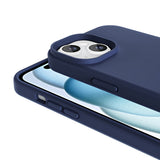 Apple iPhone 15 Kılıf M-safe Şarj Özellikli Sıvı Teknolojili Silinebilir Sert Zore Kivi Kapak